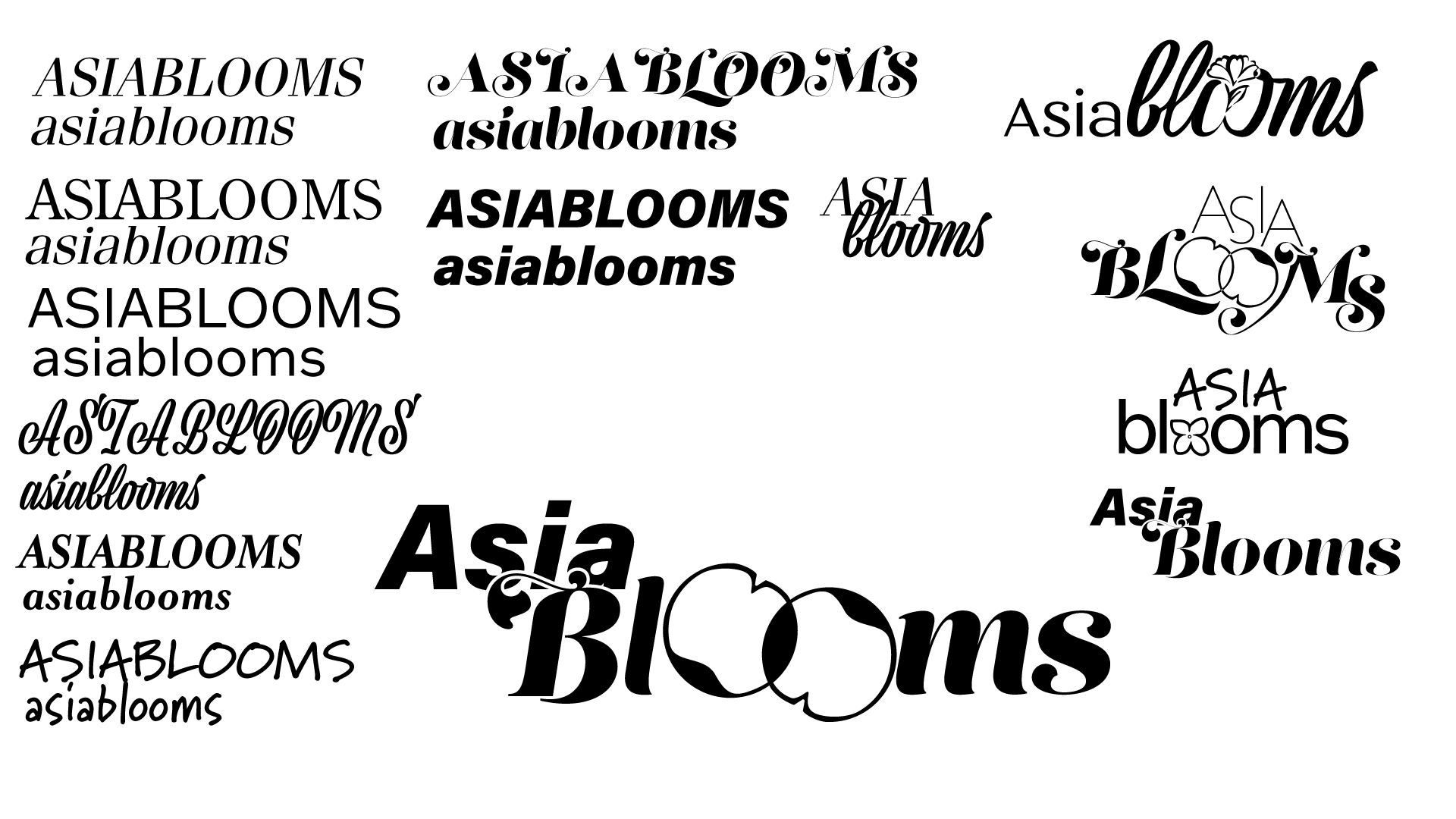 AsiaBlooms Logo Exploration