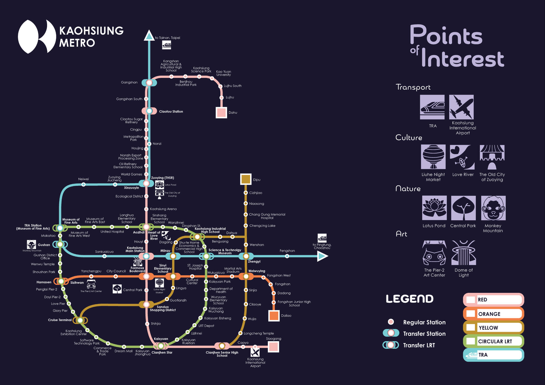Kaohsiung Metro Map Full